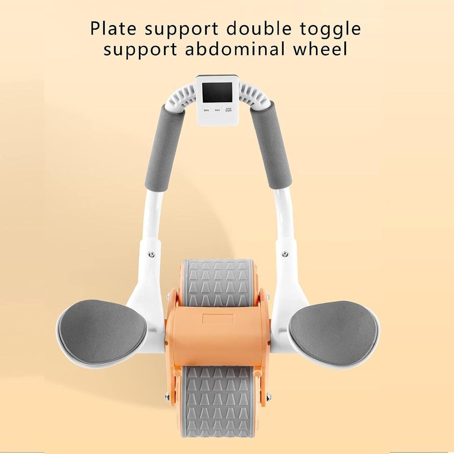 FitWell Ultimate Core Master Ab Roller with Knee Mat &Timer, Automatic Rebound Abdominal Wheel 1 Year Warranty