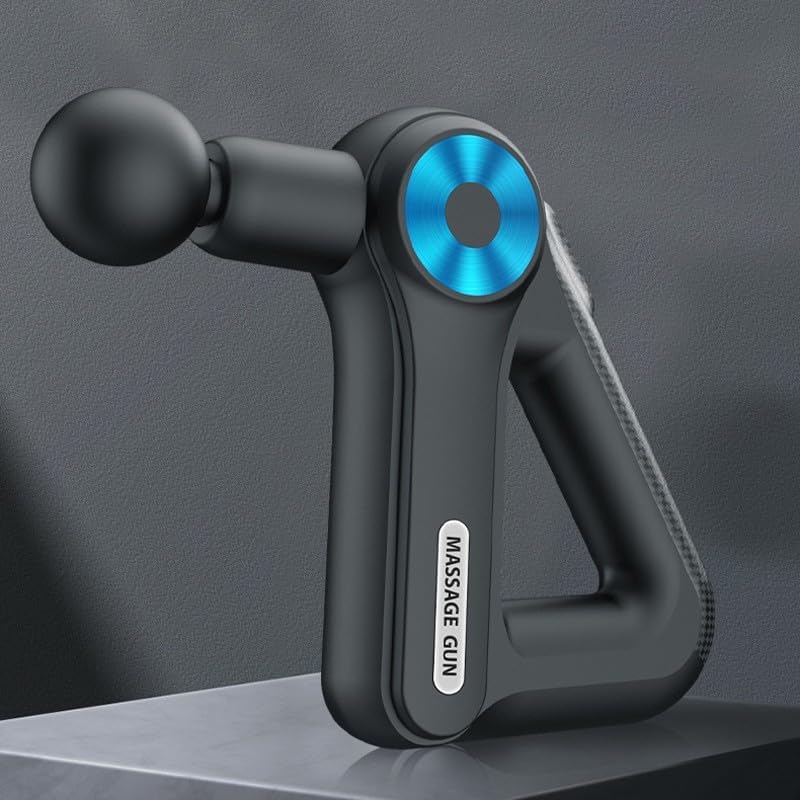 FitWell Deep Tissue Massage Gun – 9 Heads, Powerful Percussion Therapy for Muscle Recovery & Pain Relief 1 Year Warranty