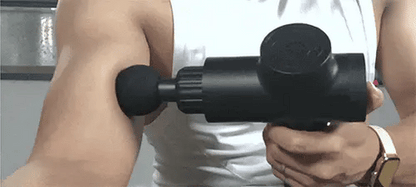 FitWell Massage Gun Deep Tissue for Pain Relief with 4 Massage Heads & 6 Speeds, Electric Body Massager for Any Pain Relief, Best Gifts for Dad and Mom 1 Year Warranty