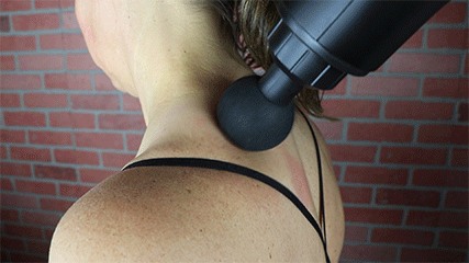 FitWell Massage Gun Deep Tissue for Pain Relief with 4 Massage Heads & 6 Speeds, Electric Body Massager for Any Pain Relief, Best Gifts for Dad and Mom 1 Year Warranty