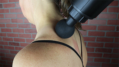 FitWell Massage Gun Deep Tissue for Pain Relief with 4 Massage Heads & 6 Speeds, Electric Body Massager for Any Pain Relief, Best Gifts for Dad and Mom 1 Year Warranty